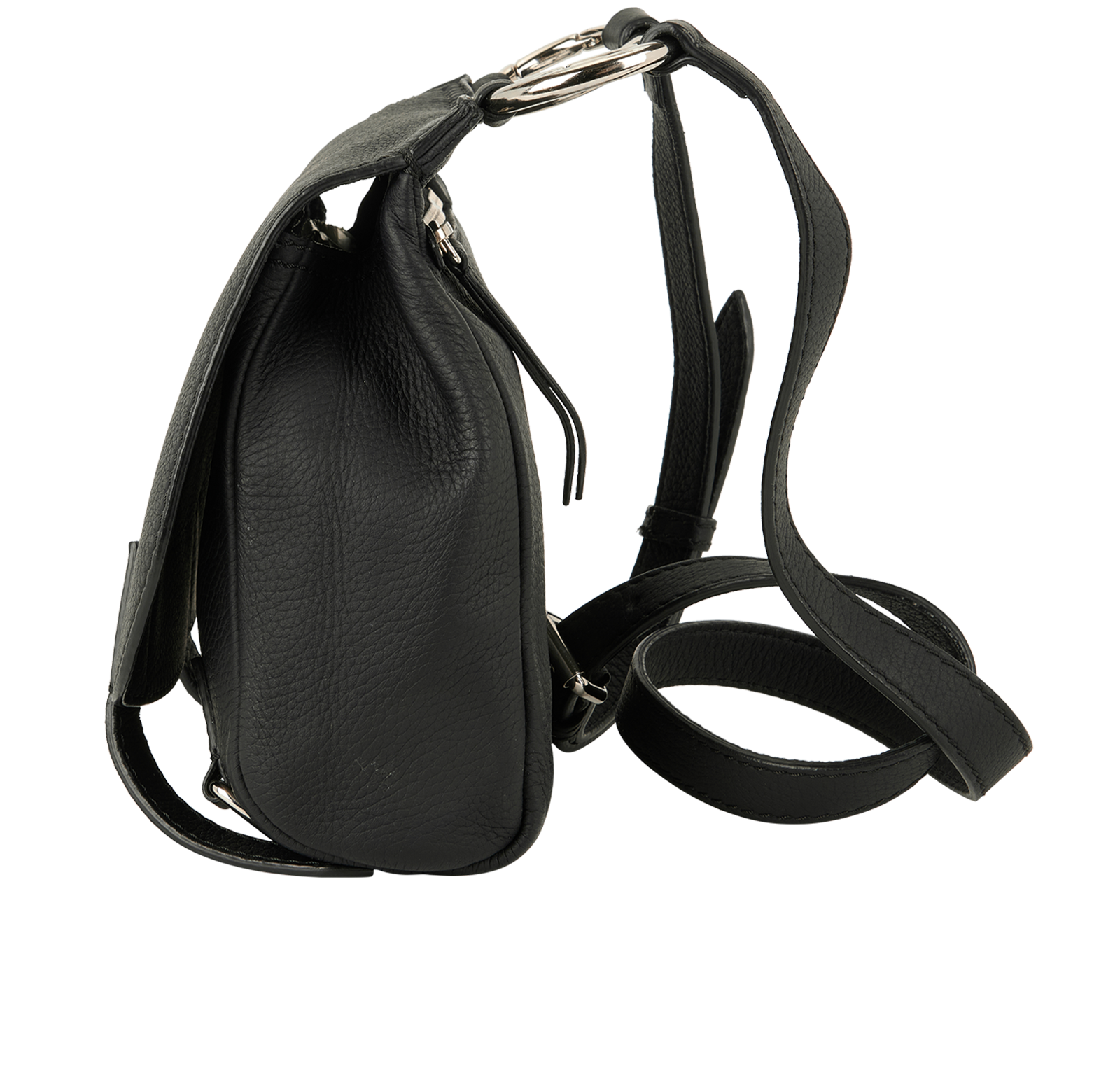 Bridle Crossbody, &pound;280, Handbags, Black, Leather, Bottom view